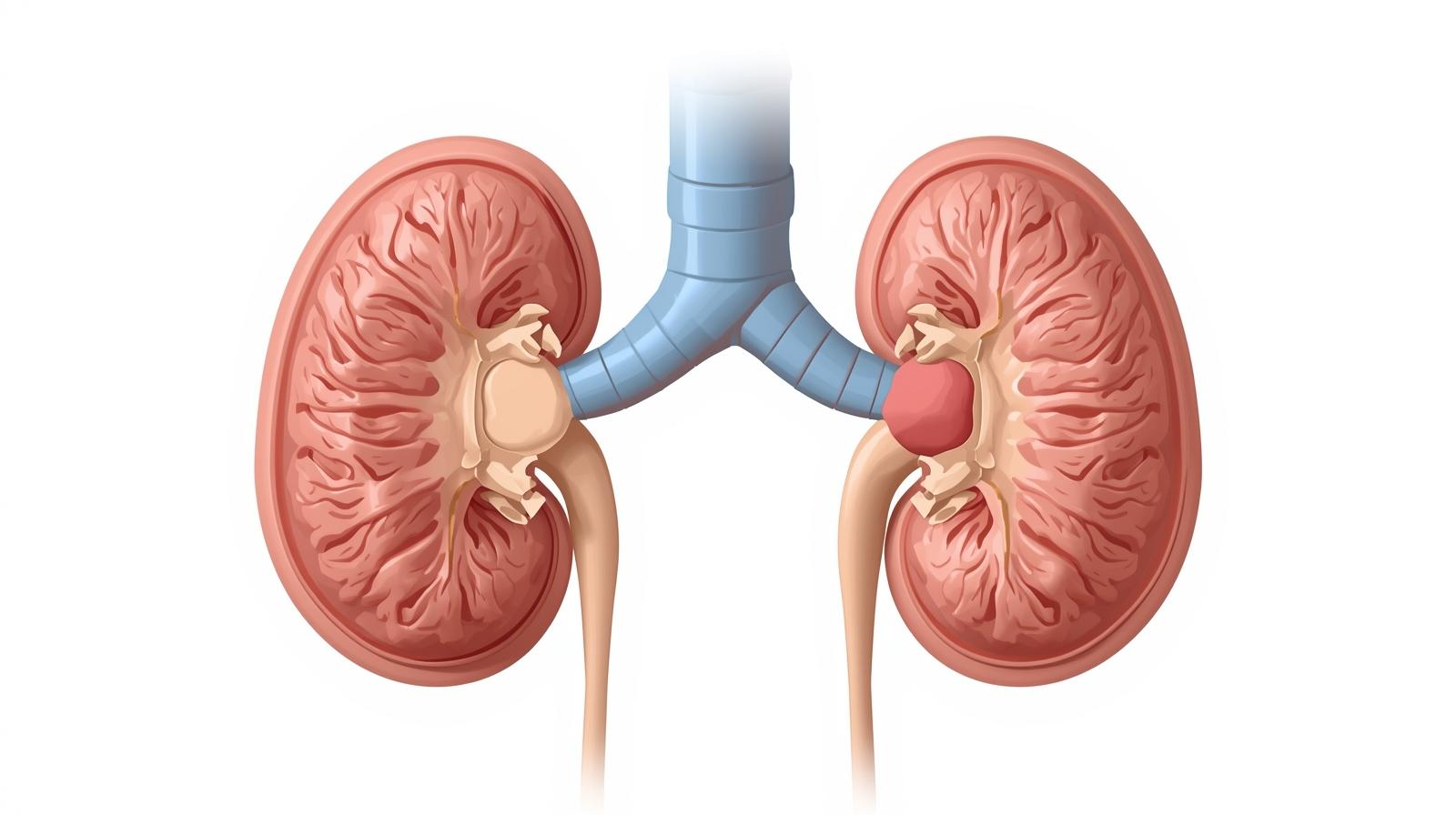 Böbrek tümörü ve böbrek üstü bezi tümörü belirtileri nelerdir? Böbrek tümörü ve böbrek üstü bezi tümörü belirtileri: böbrek ve adrenal bezlerde tümörün olası bulgularını gösteren medikal görsel